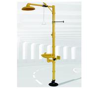Eye Wash Station Safety Shower Eye Washer Emergency Shower, ABS Emergency Eye Wash Station, Plumbing Eye Washing Station with Dual Spray & Shower Head(Composite type,Basic model)