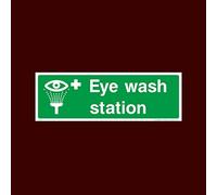 Eye Wash Station Sticker/Self Adhesive Sign - First Aid, Box, Eye Station, Aider, Spill, located - (FAID10)