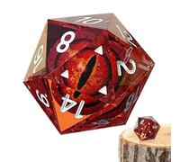 Eyeball Dice Set - Color Polyhedron Dice With Shiny Eyes, Easy To Read Dic, Interactive Role Playing Tabletop Game Tool With Durable Resin Material Construction | For RPG Board Games Teaching