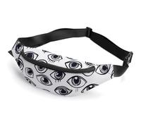 Eyeball Line Pattern Fanny Pack Fanny Packs for Women Men Waist Bag Mens Fanny Pack Womens Fanny Pack Fanny Pack Men Running Fanny Pack Small Fanny Packs for Women, style, 36*15cm