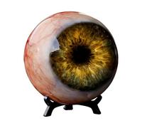Eyeball Statue - Realistic Horror Eye Figure, 2.55inch Gothic Style Paperweights for Desk Table Bookshelf Bedside Dorm Apartment Bar Party Haunted House Halloween Decor
