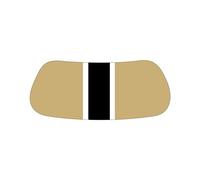 EyeBlack Team Color Gridiron Under Eye Black | High School, College, University, Pee Wee, Little League | Baseball, Softball, Football, Soccer | Old Gold/Black/White 12 Pairs