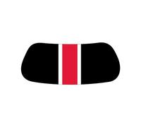 EyeBlack Team Color Gridiron Under Eye Black | High School, College, University, Pee Wee, Little League | Baseball, Softball, Football, Soccer | Black/Red/White 12 Pairs