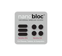 Eyebloc Nanobloc Universal Webcam Cover - Laptop Camera Cover, Iphone Camera Cover - Privacy Protection Accessory, No Residue Application - Dots and Bars, 7 pcs