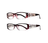 EYEBOGO Kaylee Fashion Reading Glasses for Women, Readers for Women, Ladies Classy Comfortable Cheaters (2-Pack K+O, 2.50)