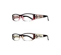 EYEBOGO Kaylee Fashion Reading Glasses for Women, Readers for Women, Ladies Classy Comfortable Cheaters (2-Pack, 3.50)