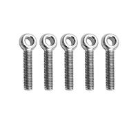 Eyebolt 5 Pcs Stainless Steel Machinery Shoulder Lifting Eyebolt M6 for Home Renovation(M6x80mm)