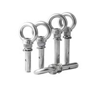 Eyebolt Expansion Screw, 304 Stainless Steel Expansion Eye Bolt Sleeve Anchor Universal Ring Multiple Sizes(M6x60mm 4pcs)