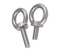EyeBolt,Stainless Steel Eye Bolt,M3 M4 M5 M6 M8 M10 M12 304 Eyelets Screws Lifting Ring(M6 2pcs)