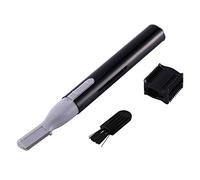 Eyebrow Blade, Portable Electric Unisex Face Body Hair Shaver Razor Makeup Beauty Trimmer with Brush and Adjustable Eyebrow Comb (Black)