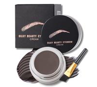 Eyebrow Brow Pomade Waterproof Eyebrow Gel Long Lasting Brow Pomade with Brush EyebrowWax Tinted Professional Makeup Eyebrowsoap Transfer-Proof Sweat Resistant Lightweight Quick Drying (Black)