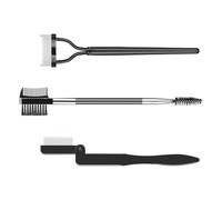 Eyebrow Brush & Eyelash Separator And Brow Comb Lash Spoolie Brush Mascara Comb Grooming 3Pcs Eye Makeup Tools Folding Eyebrow