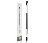 Eyebrow Brush, KINGMAS Professional Double-Ended Angled Eye Brow Brush and Spoolie Brush (Black)