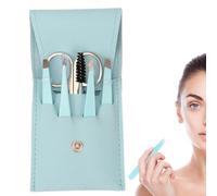 Eyebrow Care Kit, 6 Piece Professional Eyebrow Scissors Kit with Bag - Eyebrow Scissors with Comb for Ingrown Hair, Daily Hair Removal
