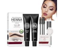 Eyebrow Color Kit | Sweat Proof Waterproof - Brow Color for Eyebrows,Sweat Proof Dye Kit for Beginner Home Salon Beauty Makeup Travel Commuting Dating Vacation Long-Lasting Semi-Permanent