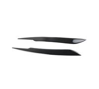 Eyebrow Cover Fit For Audi A4 B7 S4 2006 2007 2pcs Piano Black Car Headlight Eyebrow Trim Eyelid Cover Eyelid Spoiler