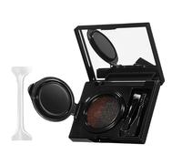 Eyebrow Cream Palette, Waterproof Brow Powder & Eyeliner Cream, Eyebrow Powder Sculpting Kit, Contour Palette, Professional Eye Makeup with Double Ended Brush and Mirror