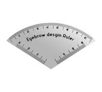 Eyebrow Design Ruler 8.2x4.3cm - Brow Shaping Template PVC Reusable Permanent Makeup Positioning Tool Tattöö Mapping Guide Precision Stencil Beauty Salon Use Set