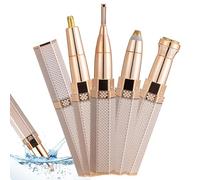 Eyebrow Epilator - 4 in 1 Eyebrow Trimmer for Women | Painless Wet and Dry Razor Easy Hair Removal for Legs, Armpits, Face and Nose, Ideal for a Perfect Look at Every Occasion!
