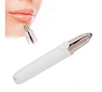 Eyebrow epilator, Painless Hair Removal, Facial epilator with LED Light, Small and Portable, cuts Nose and Ear Hair, for Removing Hair from Small Body Parts(White)