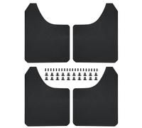 Eyebrow Fender Flare For Car Pickup Truck SUV Van Coup Universal Mud Flaps Carbon Fiber Effect Splash Guards Mudguard Mudflaps Fender Mud Guard(4pcs black)
