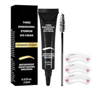 Eyebrow Gel - 15 ml Volume Brow Gel, Colour Cream with Eyebrow Card Set, Waterproof and Sweatproof for Women, Mothers and Girlfriends, Ideal for Summer, Sports, Work, Travel, Long-Lasting