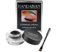 Eyebrow Gel,Brow Pomade Professional Makeup Tinted Eyebrow,24 Hours Long Lasting,Lightweight,Waterproof,Smudge-Proof,Transfer-Proof,Sweat Resistant Brow Cream-Black