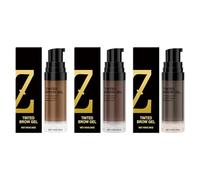 Eyebrow Gel, Liquid Eyebrows Cream Eyebrow Tint, Long Lasting, Waterproof, Not Easy To Fade Naturally 50g (3pcs(Light Brown+Dark Grey+Blonde))