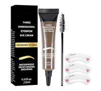 Eyebrow Gel, Strong Hold Waterproof Formula, Brow Styling Brush Set, Long Lasting Shape Fixer, for Ladies Girls Girlfriend Adults Mother Wife Dating Travel Commuting Daily Wear Smudge Proof Natural