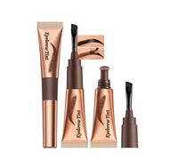 Eyebrow Gel Tint Peel Off - 2 Pieces Red Brown Eyebrow Colour Tattoo, Waterproof Smudgeproof, Transferproof, Lasts 3 Days, Easy Peel Off Eyebrow Gel Tattoo Colour, Makeup for Women 03