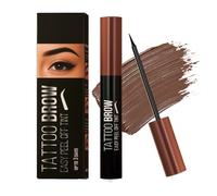 Eyebrow Gel Tint Tattoo Easy Peel Off,Eyebrow Tinting Kit,Eyebrows Dye for Women,Eye Brow Stain Kit Waterproof for Natural Brows Color,Create Fuller & More Defined Looking Brows(DARK BROWN)