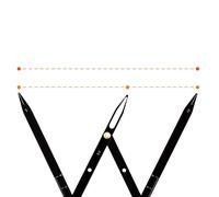 Eyebrow Golden Ratio Caliper Precision Tool for Professional Artists and
