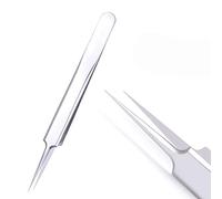 Eyebrow Grooming Beauty Tool ， Trimmer ，1Pcs Stainless Steel Acne Tweezers for Eyelash Extension Curved Straight Cleaning Skin Care Makeup Repair Nail Tool Fb-Nc02(Fb Nc03)