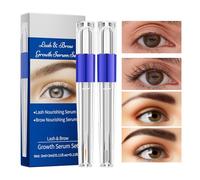 Eyebrow Growth Liquid, Eyelash Thickening, 2-Piece Nourishing Set, Strengthening Formula, Natural Enhancer for Weak, Sparse, Short, Thin Hair, Women & Adults, Morning, Night