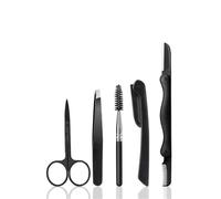 Eyebrow Kit,5-in-1 Eyebrow Shaping Kit - Multipurpose Eyebrow Grooming kit - Eyebrow Trimmer Set for Women and Men, Including Brow Razors Trimmer, Brush, Eyebrow Scissors, Slant Tweezers