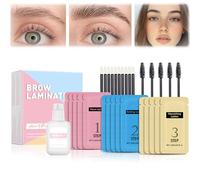 Eyebrow Lamination Kit,Professional Brow Lift Kit,DIY Eye Brow Lift Eyebrow Shaping Kit for 3D Natural Fuller Thicker Wild Eyebrows, Easy to Use Long Lasting Results for 6 Weeks