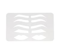 Eyebrow Lip Stencil, Eyebrow Lip Stencil Beginner Reusable Makeup Eyebrow Lip Template Microblading Supplies for Men Women, Fits Brow and Lip Shape for Easy Positioning