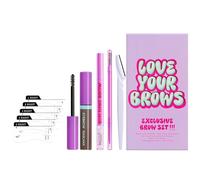 Eyebrow Makeup Kit, Eyebrow Set with Eyebrow Card | 10 Pcs Waterproof Eyebrow Kit for Eye Makeup | Cosmetic Supplies with So Card
