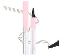 Eyebrow Makeup Pen - Smudge-Proof Waterproof Brow Definer, 4-Tip Applicator, Micro- Precision Tip, Natural Buildable Coverage | Beginners To Pros, Sensitive Skin, Humid Weather, All-Day Wear