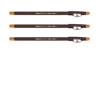 Eyebrow Makeup Set - Waterproof Defining for Women Makeup with Sharpener | Three Piece Set with Smudge Proof Formula, Long Lasting Eyebrow Pen Black Dark Brown for Professional Stage Photography Styli