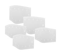 Eyebrow Mapping Kit, Reusable Transparent Stencil for Mapping - 5 Pieces Ruler for Quick Drawing Eyebrow Design - For Daily Use Home Travel Wedding Parties Co