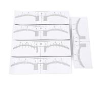Eyebrow Mapping Stickers, Transparent Design for Brow Alignment, 100 Pack Disposable Brow Stencils with PVC Material for All Face Shapes