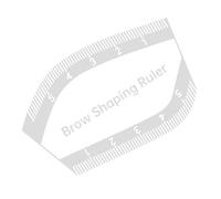 Eyebrow Mapping Tool - Acrylic Brow Shaper for Accurate Styling | Reusable Measuring Ruler with Angle Guides for Brows Eyebrow Symmetry Home Travel Makeup Grooming