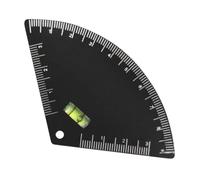 Eyebrow Measuring Ruler, Stainless Steel, 3.54 x 2.05 inches, High-Precision Measuring Tool with Integrated Spirit Level, Symmetry Aid for Eyebrows Home & Salon Styling