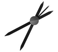 Eyebrow Measuring Tool 6 Inch Adjustable Angle Brow Mapping Tool Three-Point Positioning Ligthweight Metal Eyebrow Ruler