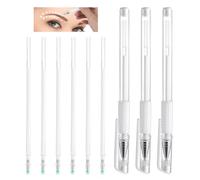 Eyebrow Microblading Marker Pen,3 Pcs Brow Mapping Pens With 6 Replacement Refills Skin Marker Pen Makeup Tattoo Eyebrow Makeup Position Mapping Mark Tools For Eyebrow Lip Artists Marking Pen (White)