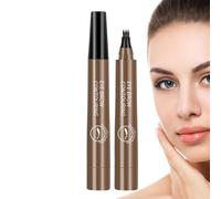 Eyebrow Pen - Arched Mapping Applicators, 1 Piece Precision Tinting Tool For Facial Definition, Forehead Cosmetic Wands With Quadruple Prongs, Beauty Merchandise, Ink Markers For Office