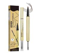 Eyebrow Pen, Eyebrow Makeup Pencil, 5.76x4.3 Inches, Waterproof with Gel, Smudge Proof Long Lasting Beauty Tool, Eyeliner Utensil for Women’s Routine Gym Travel Business Events Sports Photoshoot