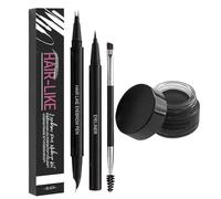 Eyebrow Pen Tool, Smudge Proof Liner, Precision Fine Tip With Sturdy Build, Brow Pomade Brush With Sturdy Finish, Accessory, Beauty Assist For Travel Dating Party Work Gym Outdoor Sports Wedding