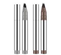 Eyebrow Pencil, 1.25 ml Waterproof Eyebrow Pencil, Eyebrow Pencils with Micro Fork Tip Applicator, Waterproof and Dirty Poems Eyebrows Definable Double Tips for Natural H